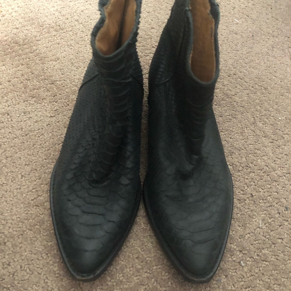 Zara Snake Skin Boots